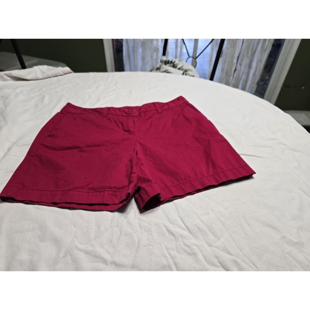 Loft Womens Pink Chino Cotton Shorts Size 6